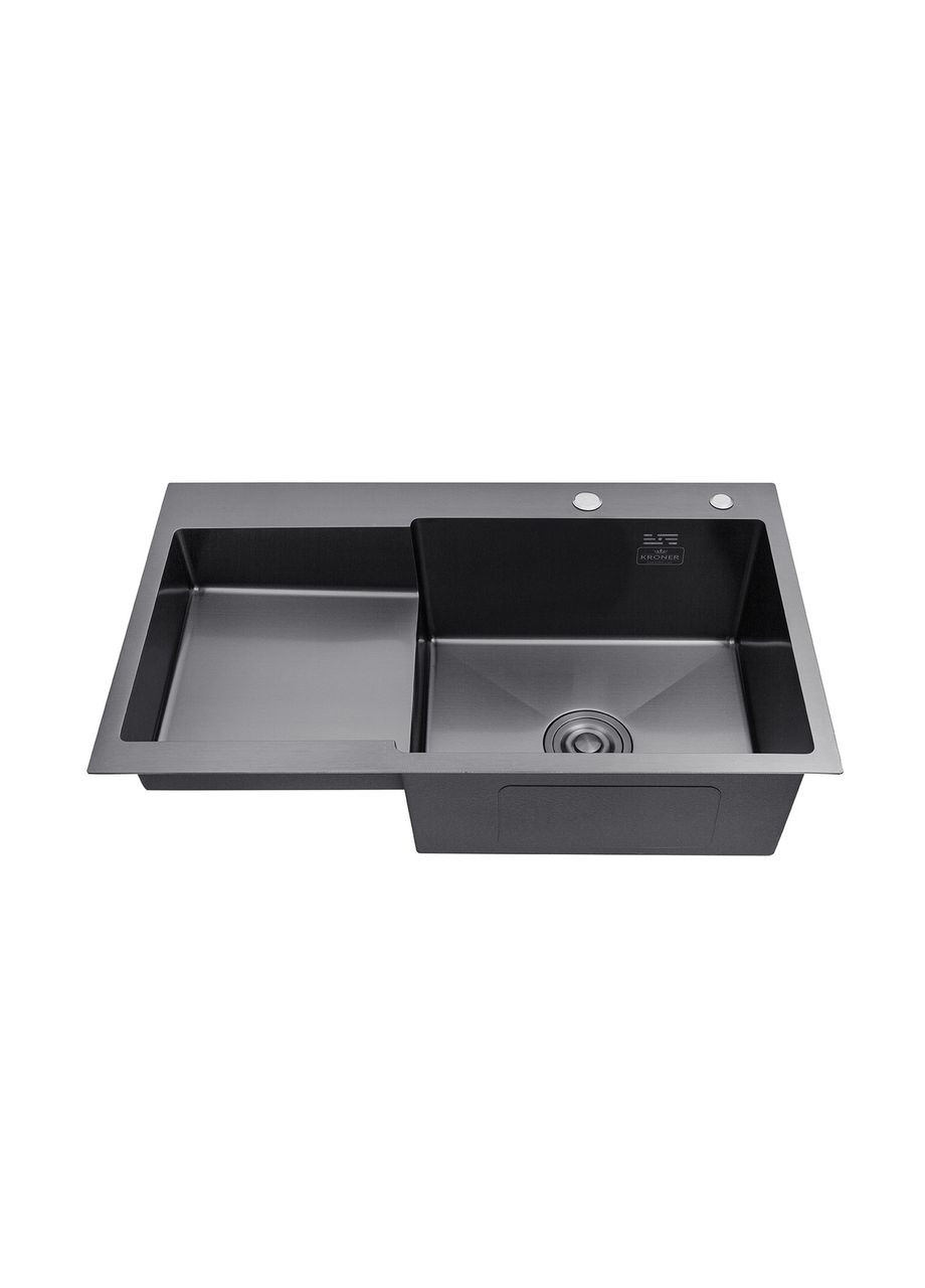 Кухонна мийка KRP Schwarze - 7848RHM PVD (3.0/1.0 мм) Kroner (332978157)