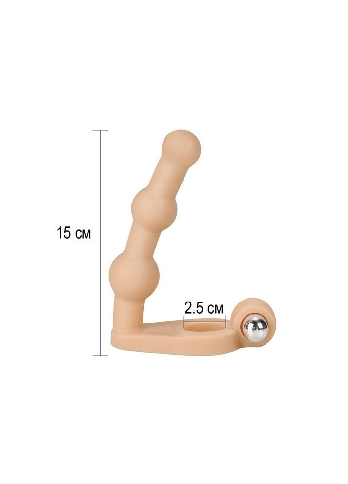 Насадка для двойного проникновения с вибрацией Насадка двойная анальная Lovetoy (317747413)