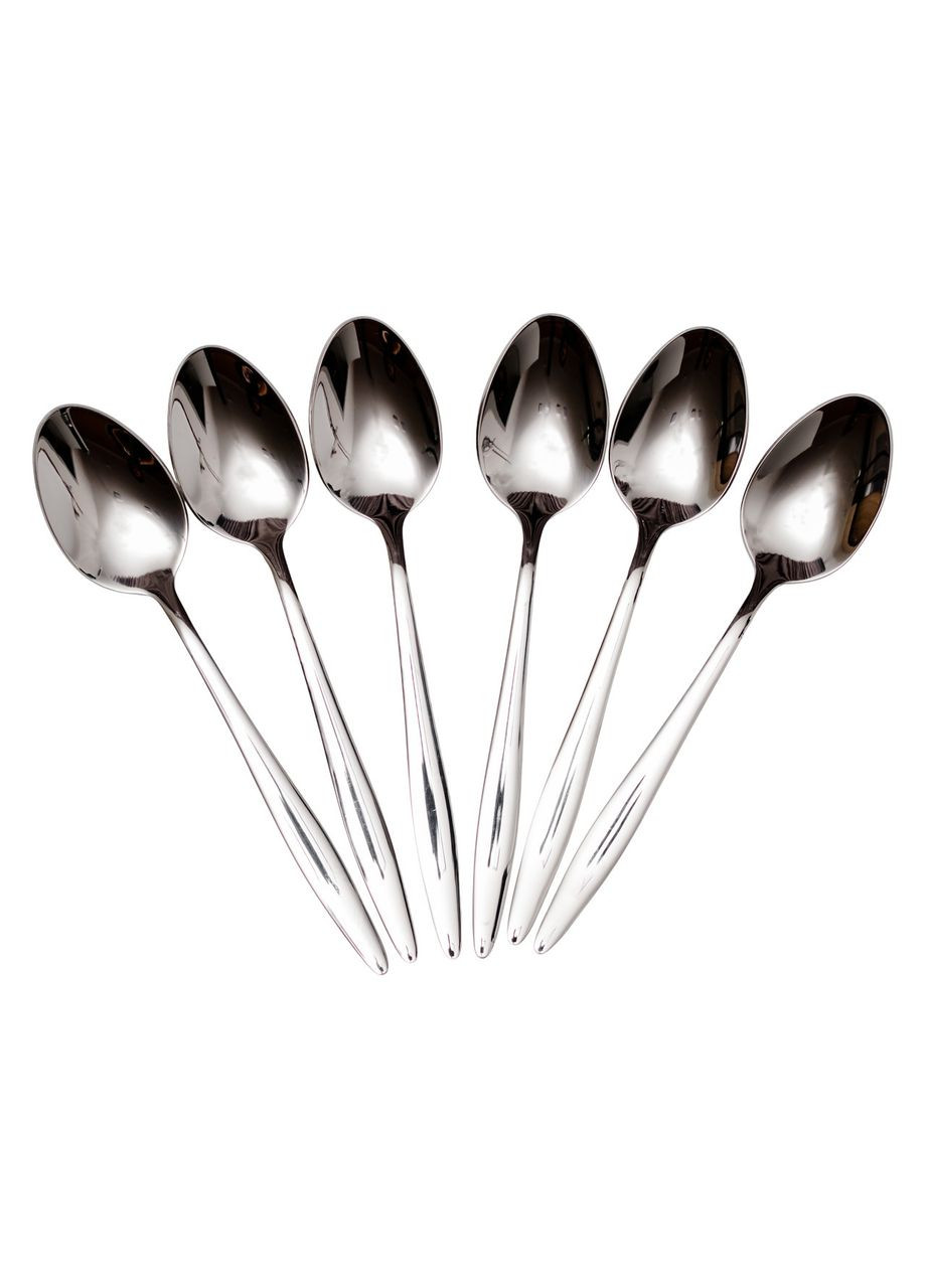 Набір чайних ложок 6 штук ложки для чаю з нержавіючої сталі 14 (см) Срібло HP-8-29 Ding Lanfang (369143236)