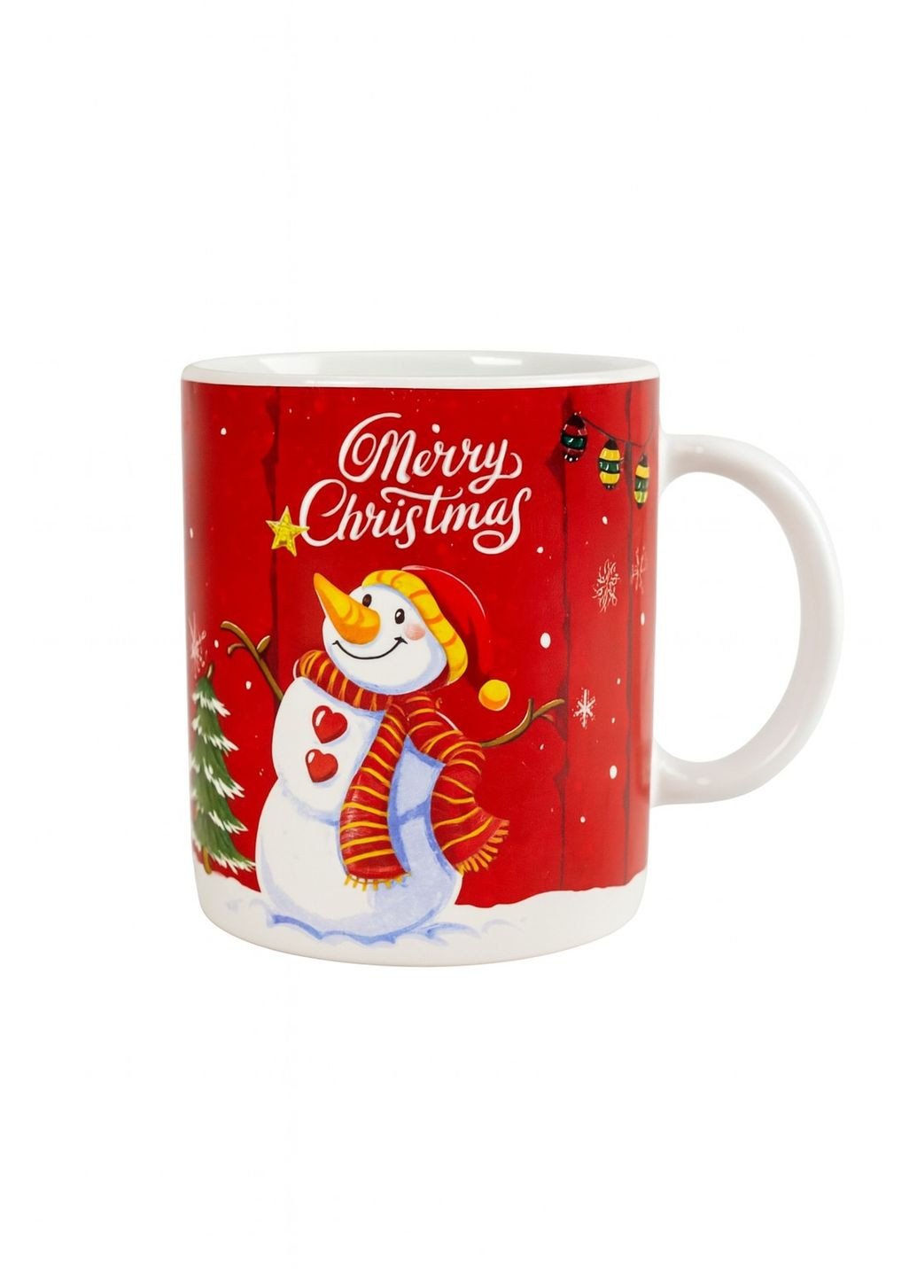 Чашка новогодняя "Snowman" 360мл Home (341821299)