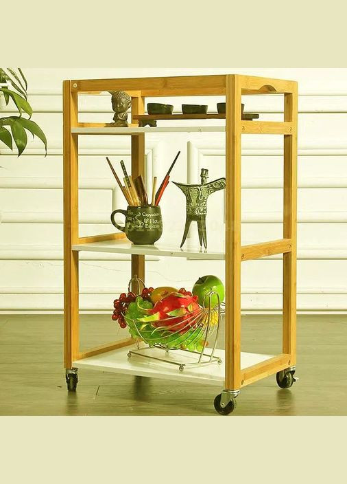 Сервірувальний столик з дерева Тайс каррі-зефір (ЄТК-00420320) No Brand (327869521)