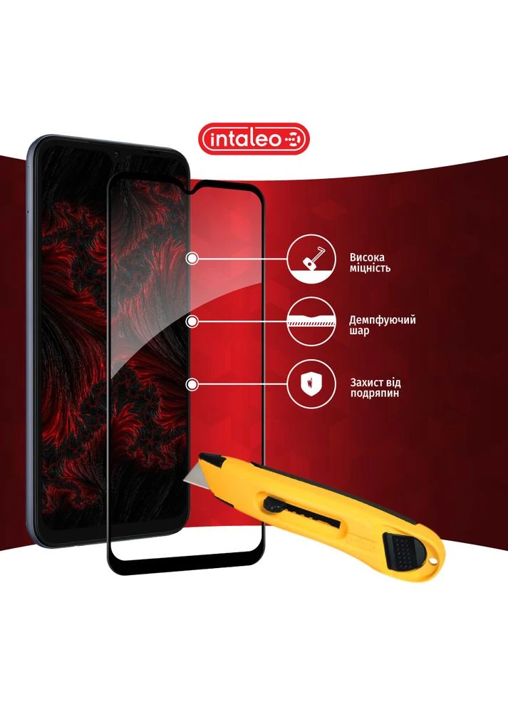 Защитное стекло для Samsung M14 Full Glue Black (1283126579912) Intaleo (323115131)