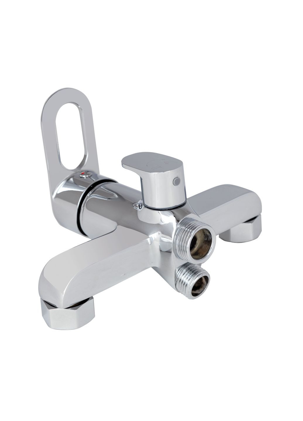 Змішувач для ванни Latwa з поворотним виливом (з душовим гарнітуром) (k35) LDLAT005CRM45415 Chrome LIDZ 005 (346492345)