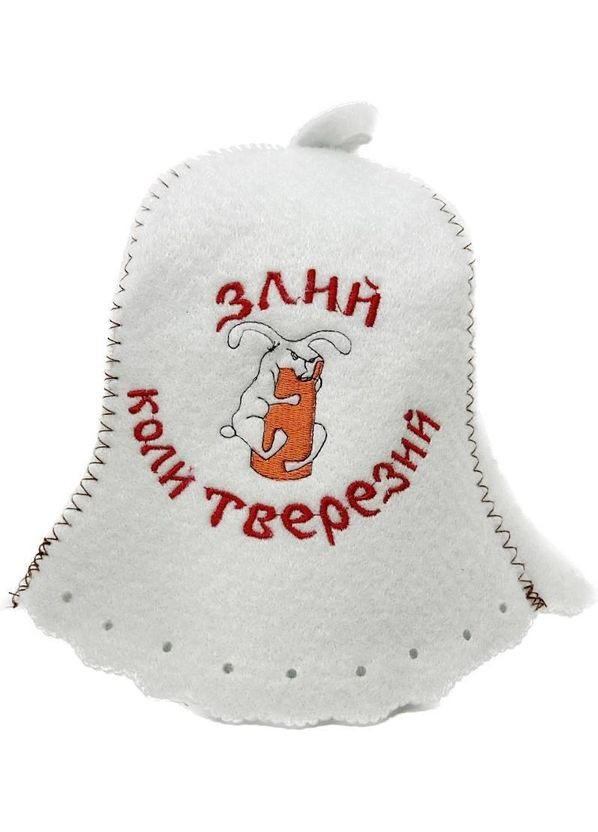 Шапка для бани и сауны из полиэстера Злой когда трезвый No Brand (371276242)