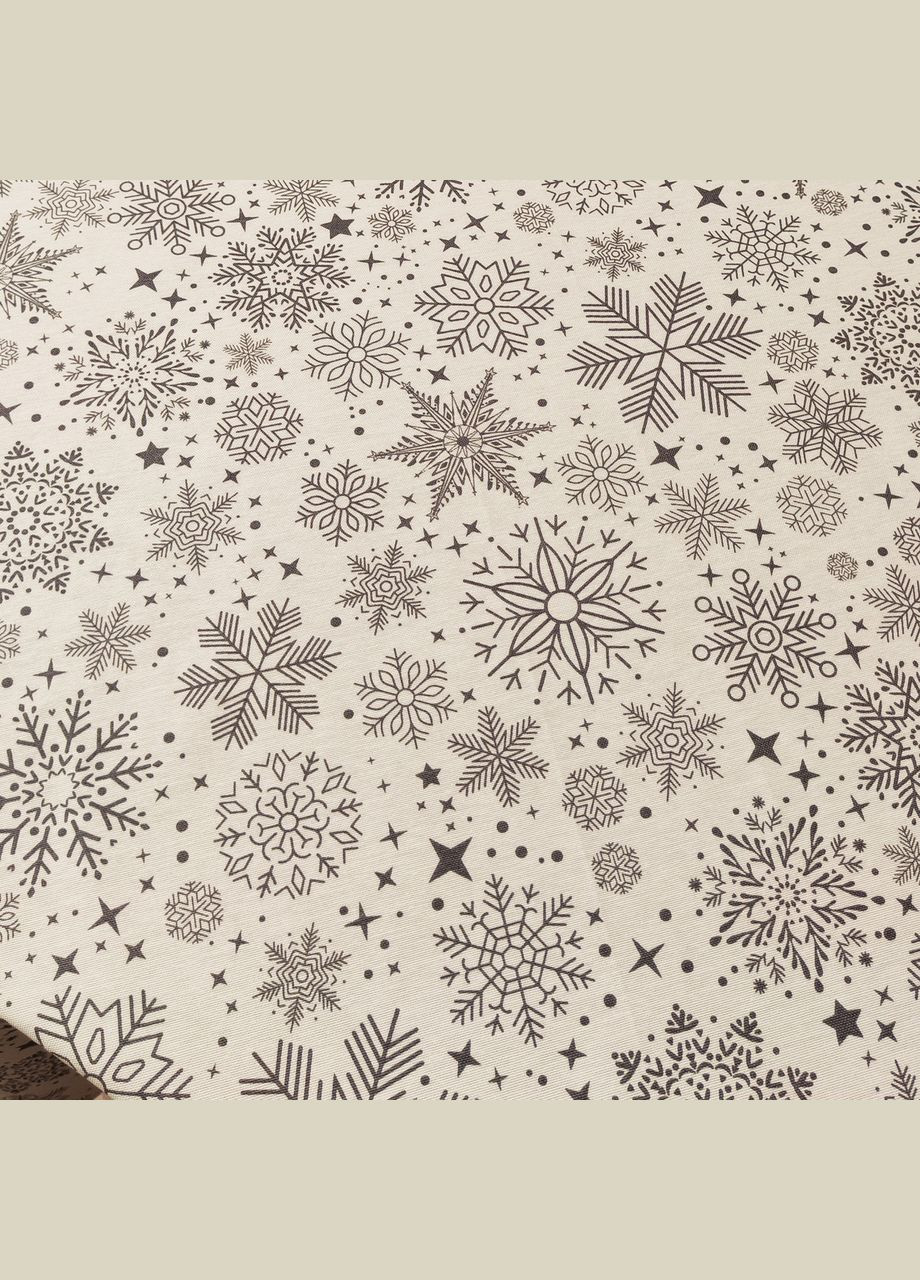 Новорічна скатертина прямокутна квадратна водо і брудовідштовхуюча з тефлоновим покриттям 120х120 Maystat (307060918)