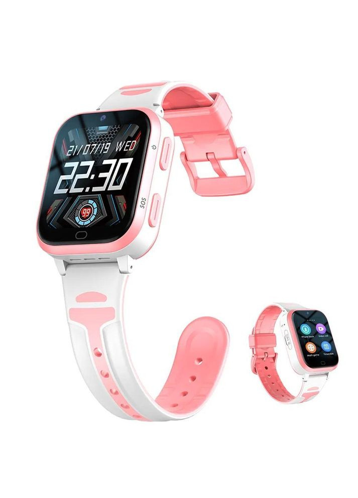 Дитячий смарт годинник D5 з SIM картою, GPS, прослуховуванням, відеодзвінком 4G Операційна система Android OS Lemfo (349824286)