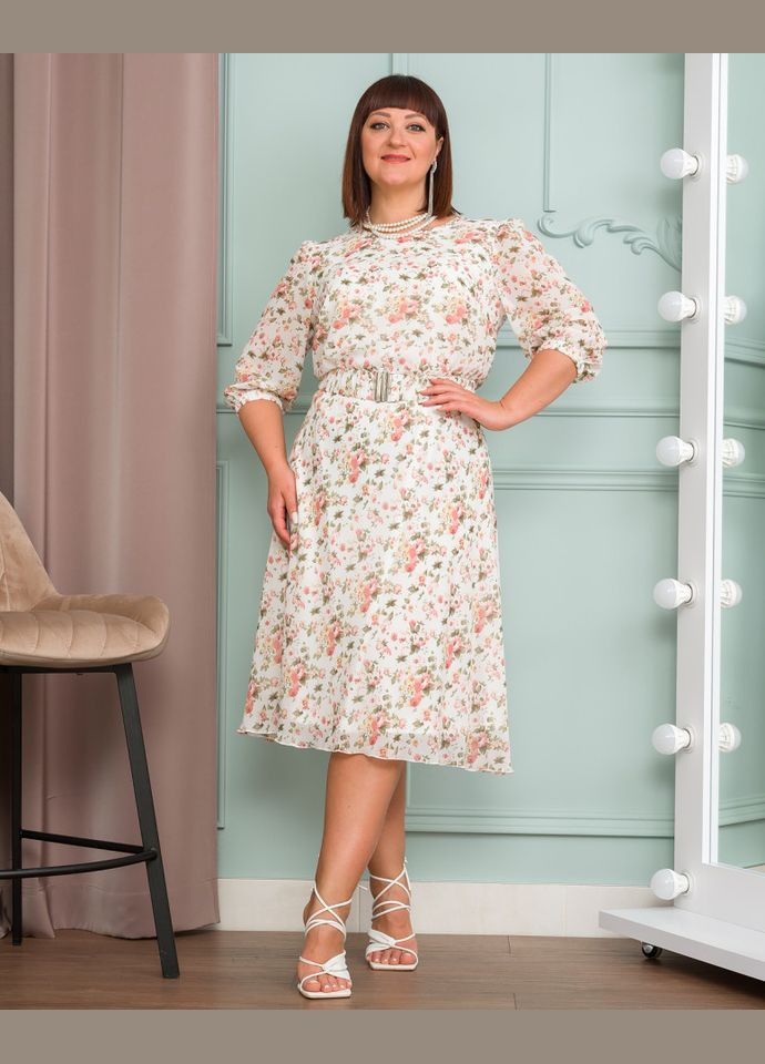 Білий плаття 14517-6 Alenka Plus