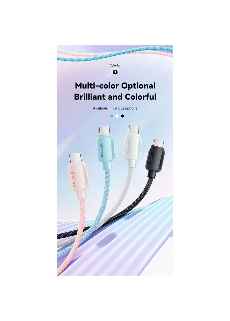 Дата кабель USB-C to USB-C 2.0m 100W blue (EXCTT1-WLA03-P) Essager (388765500)