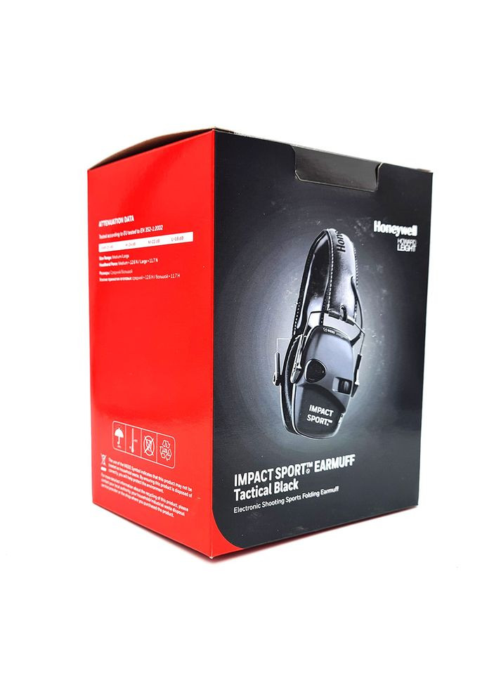 Профессиональные Активные Тактические Наушники Impact Sport Черный 1034490 Howard Leight (335052391)