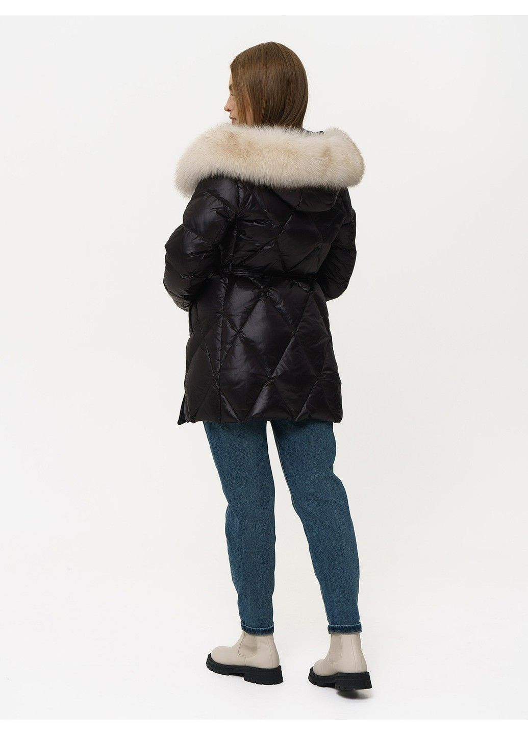Черная зимняя куртка 21 - 04295 Vivilona
