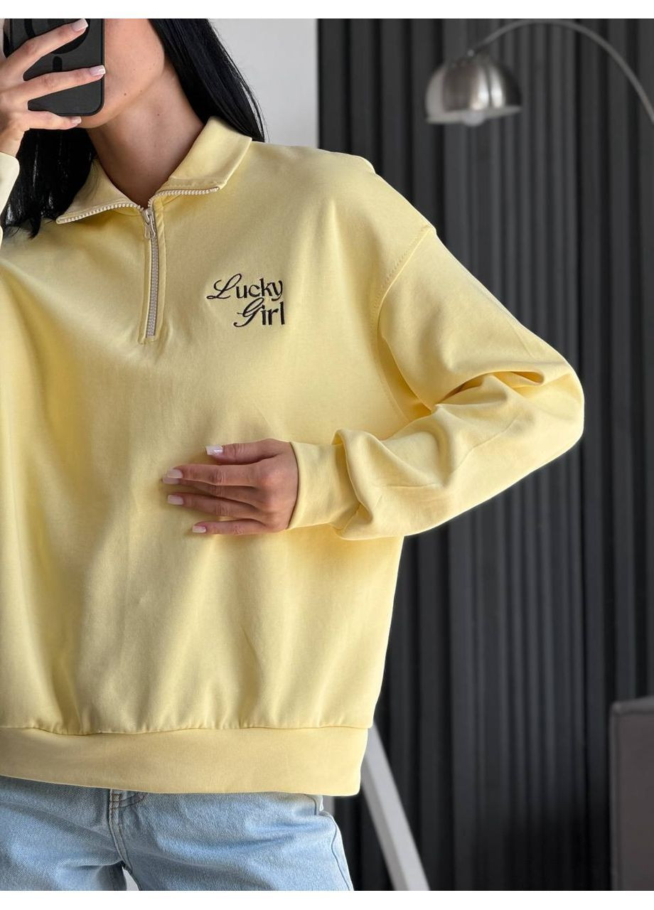 Жовтий жіночий світшот Osoblyva (363041101)