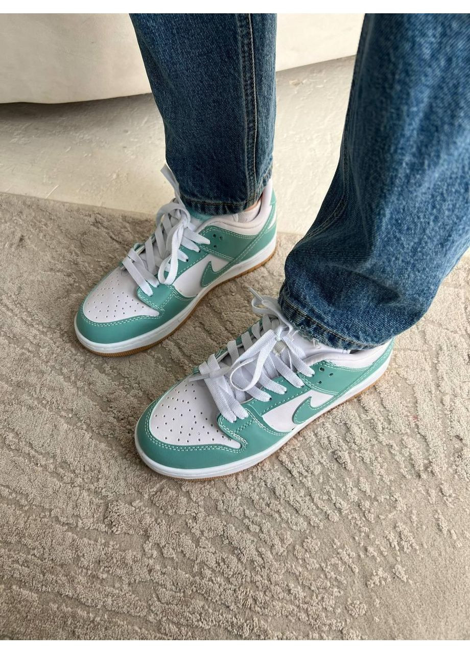 Белые демисезонные кроссовки мужские nike sb dunk low mint найк сб данк No Brand