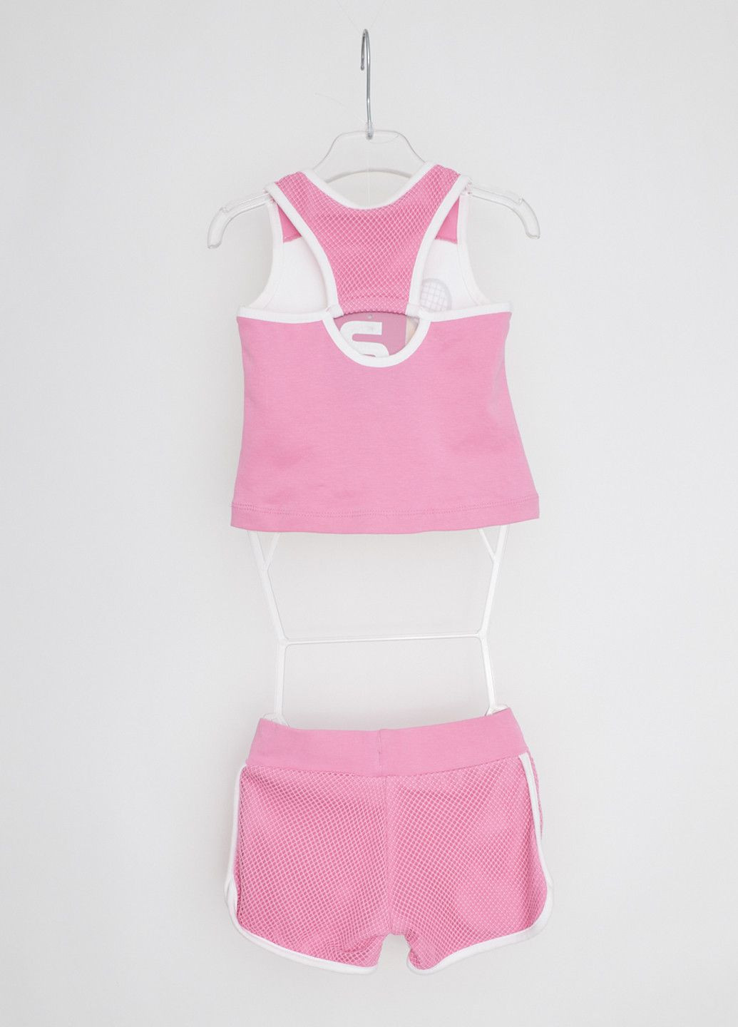 Білий літній костюм біло-рожевий Sprint