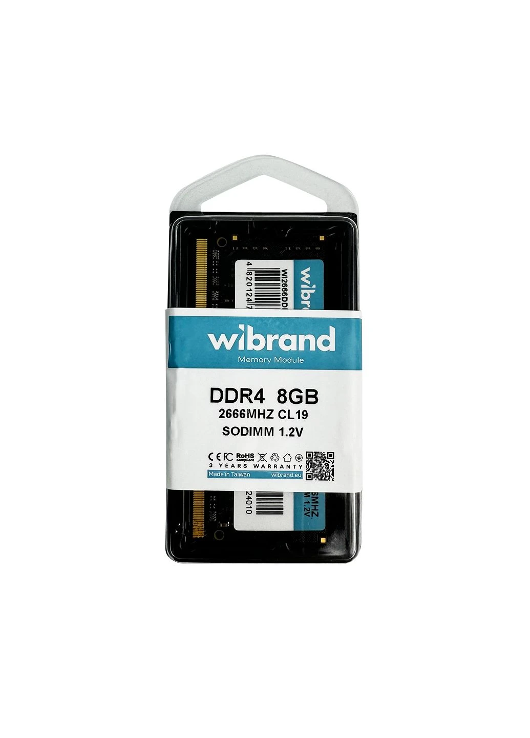 Оперативна пам'ять DDR4 8GB 2666MHz SODIMM Wibrand CL19 (382348223)