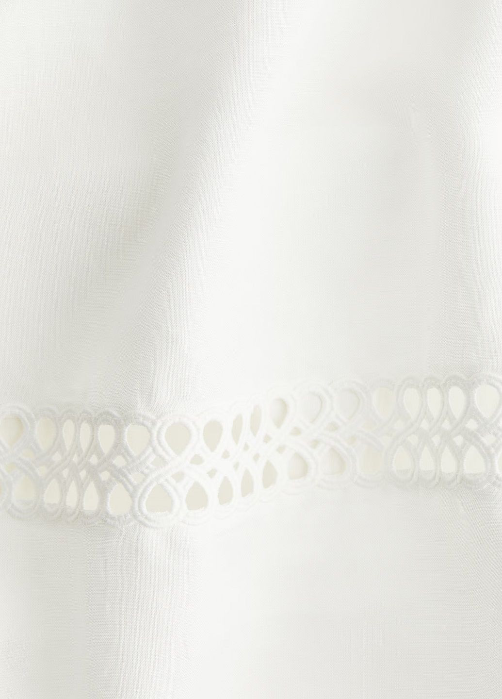 Белое кэжуал платье H&M однотонное