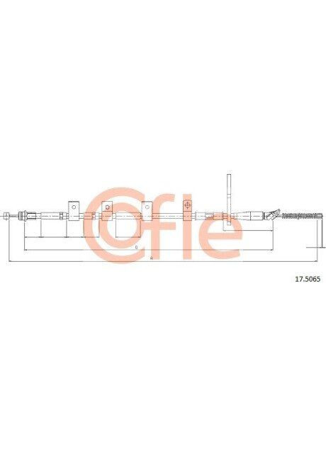 Трос ручника Cofle (366301599)