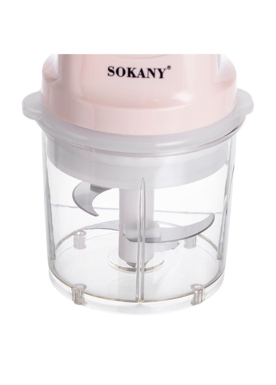 Чоппер измельчитель с чашей на 0.7 л кухонный электрический 250 Вт бежевый Sokany SK-06009BE Jooki (370368339)