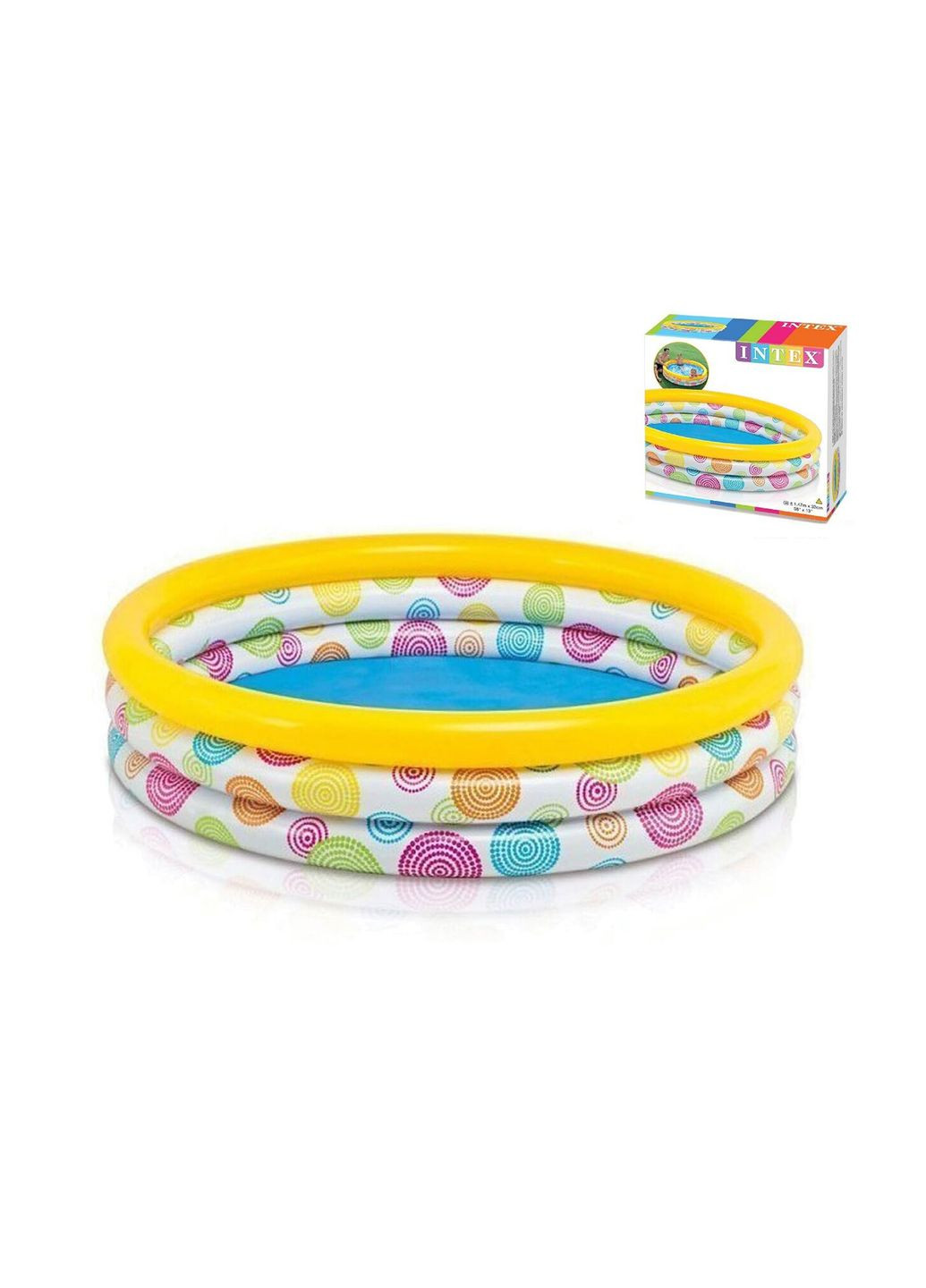 Детский надувной бассейн «Геометрия» цвет разноцветный 00-00019910 Intex (289977726)