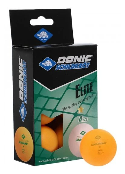 М'ячі Elite 1зірка 40+ 6шт Donic (378320916)