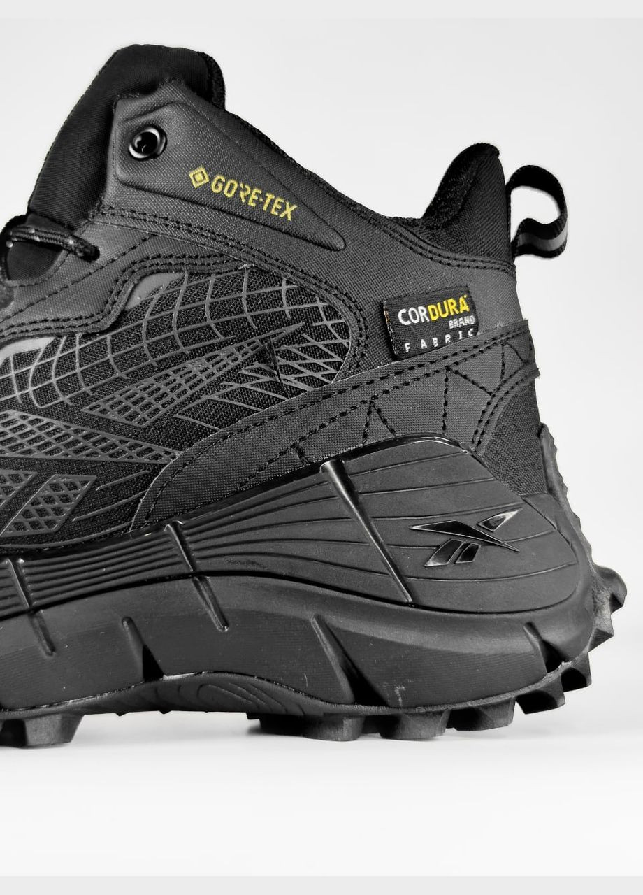 Чорні Зимовий кросівки зимові чоловічі reebok zig kinetica 2,5 edge winter gore-tex black fur | рібук зіг кінетіка 2,5 едж чорні з хутром No Brand