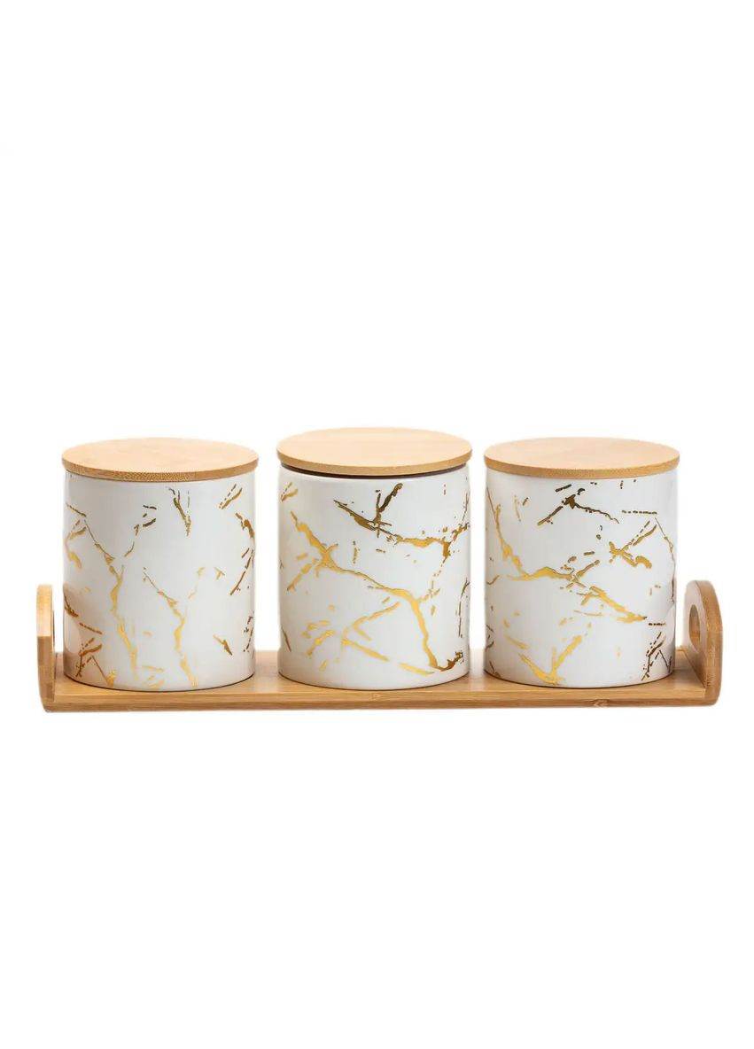 Банки для сыпучих продуктов, набор из 3 шт по 650 мл Yiwu (360454783)