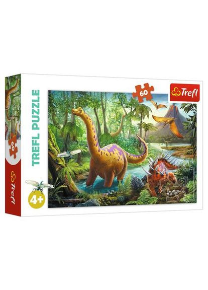 Пазлы "Динозавры", 60 элементов Trefl (366971630)