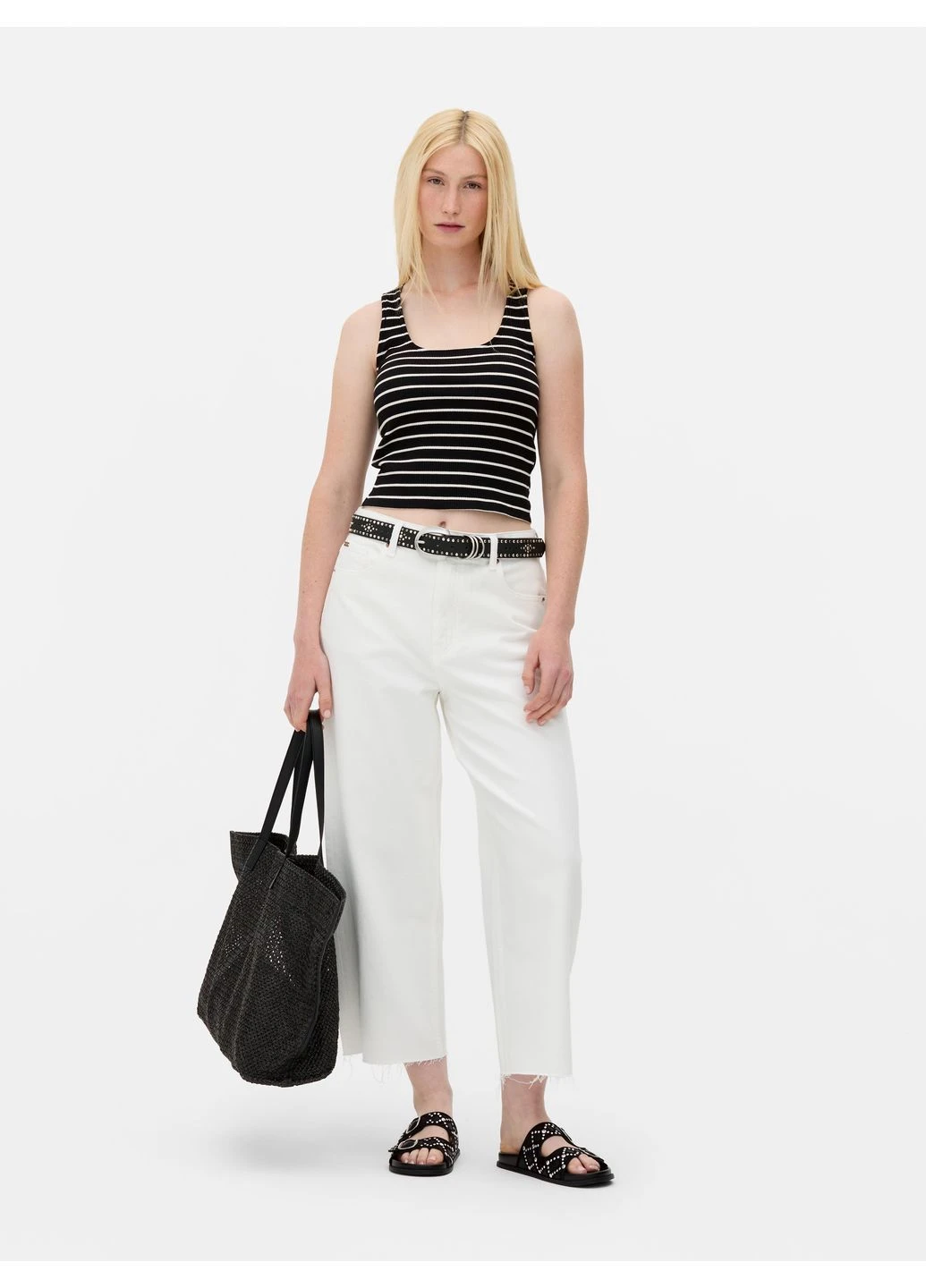 Топ літо,чорний в білу смужку, Primark (397577413)