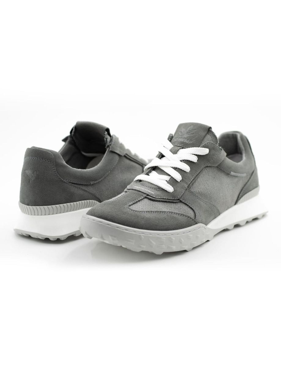 Серые всесезонные мужские кроссовки из натуральной конопляной ткани blade Jo Hemp