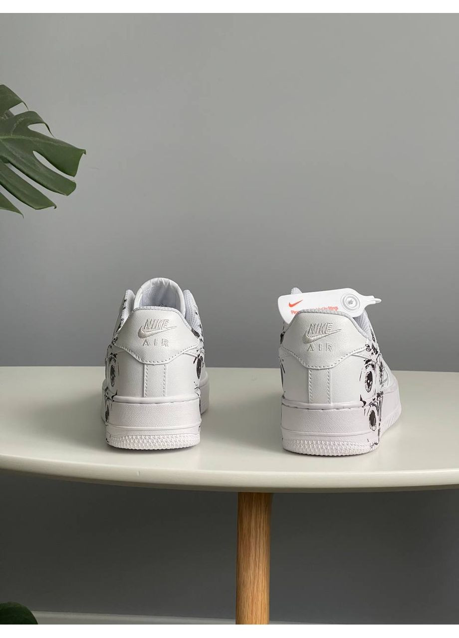 Білі Осінні кросівки чоловічі і жіночі nike air force 1 low х comme des garçons supreme | найк еір форс 1 білі No Brand