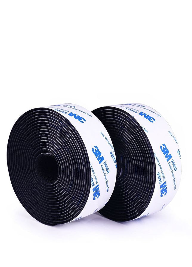 Лента липучка на клеевой основе 3M 9448A 30 мм 25 см Black 3М (326065822)