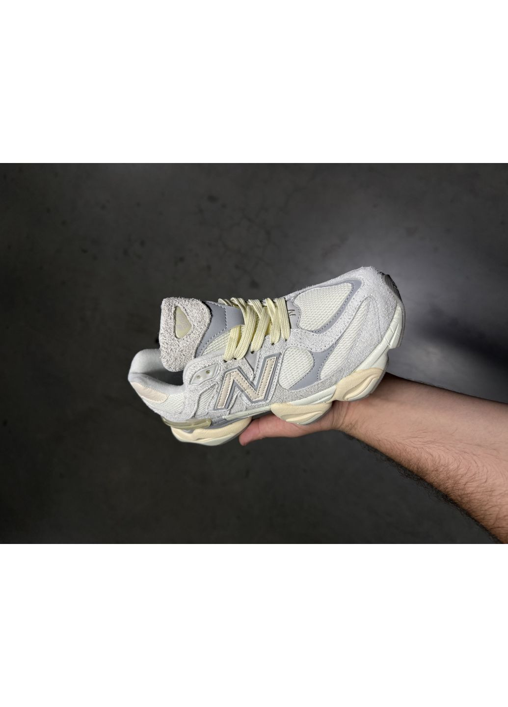 Білі Осінні кросівки чоловічі new balance 9060 white beige нью беланс 9060 No Brand