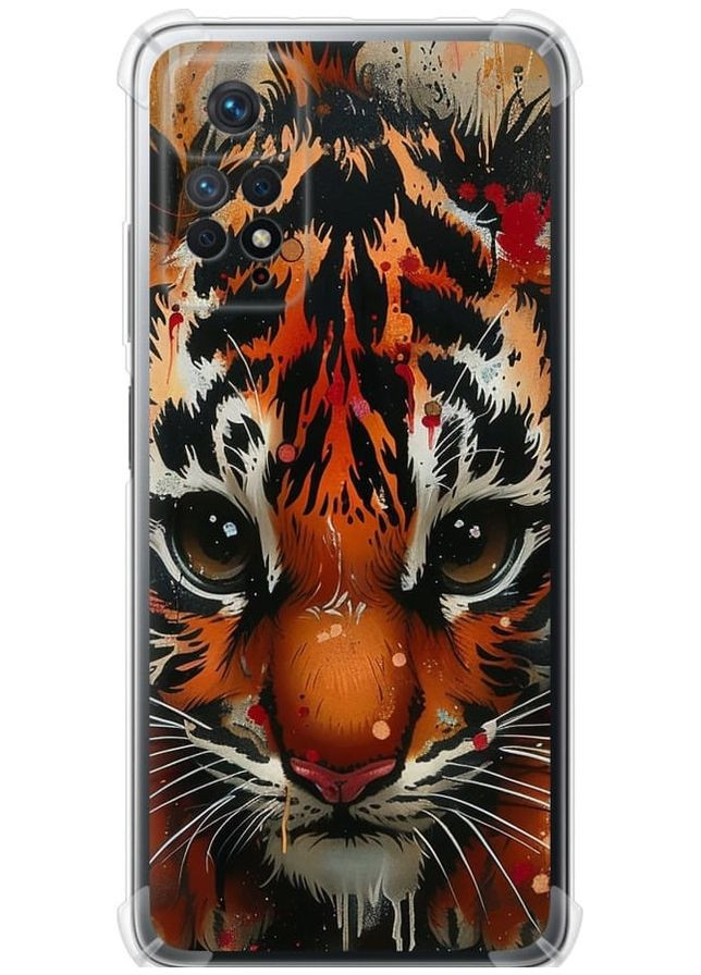 Силикон с усиленными углами чехол 'Mini tiger' для Endorphone Xiaomi Redmi Note 12 Pro (285768680)