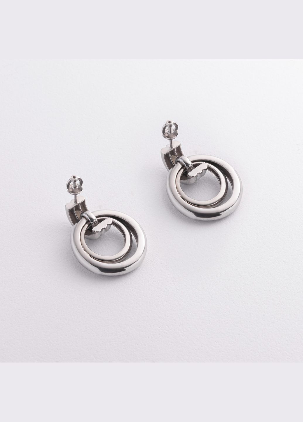 Серебряные серьги - пусеты Madeline 7323 Oniks (332675067)