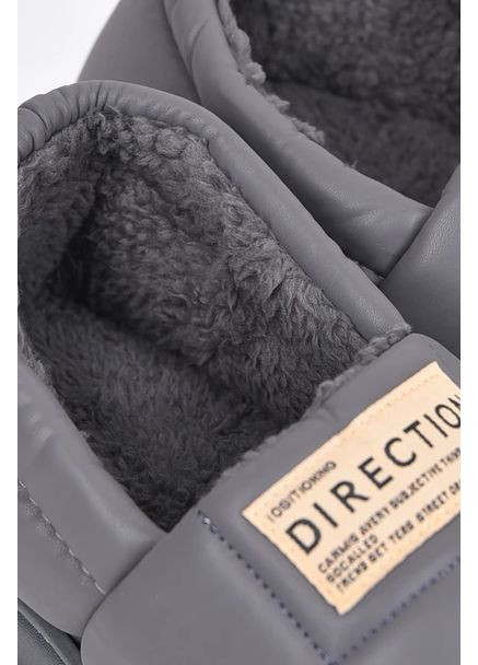 Серые тапочки комнатные мужские утепленные микс цветов (9819-7) Lion