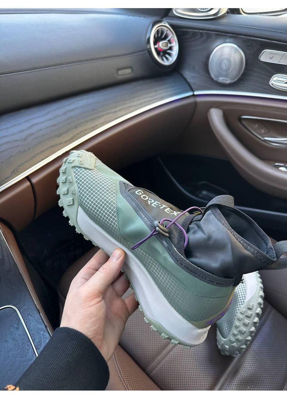 Сірі Осінні кросівки чоловічі nike acg mountain fly gtx ‘clay green найк асж маунс флай No Brand