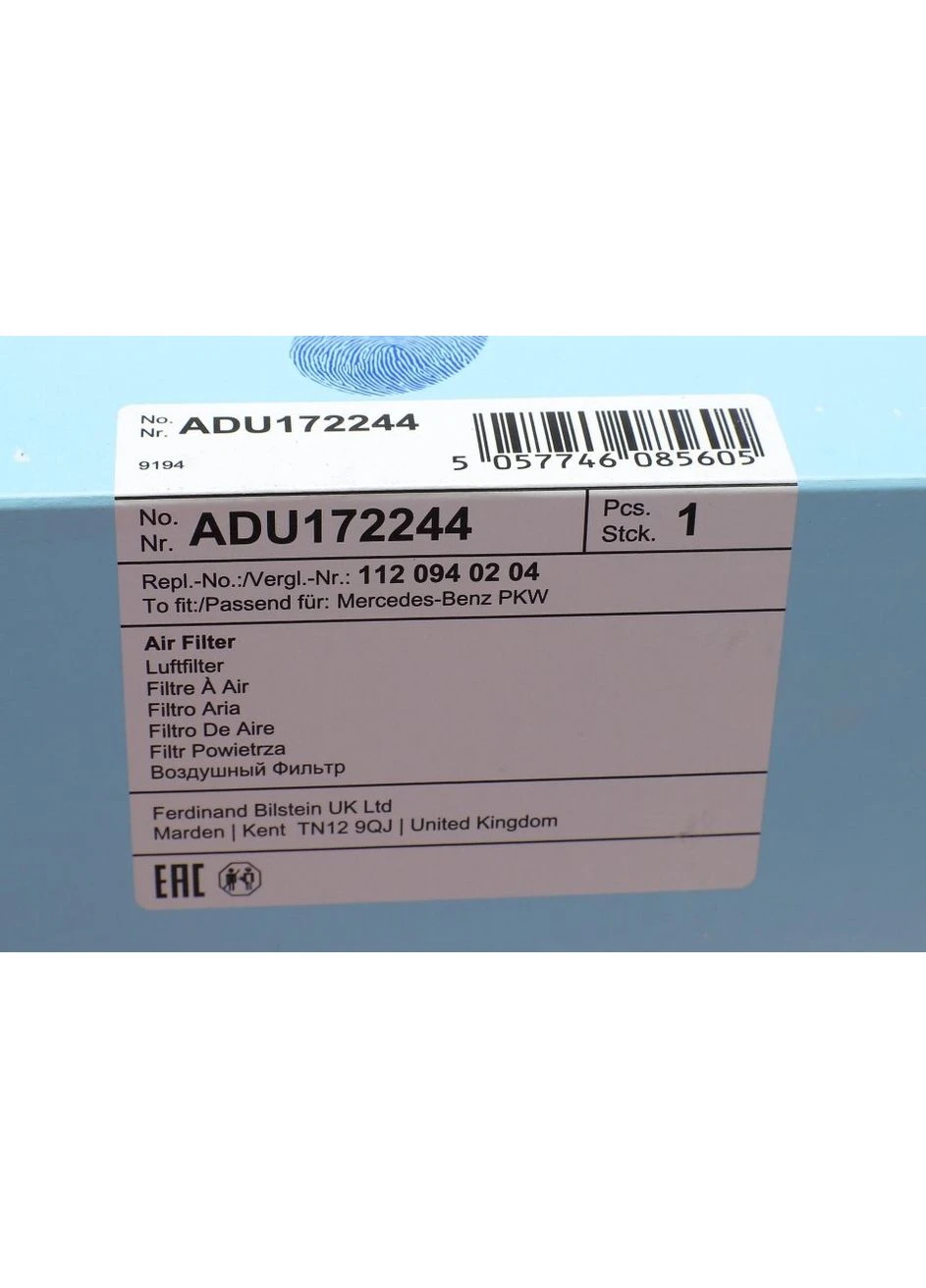 Фільтр повітряний ADU172244 Blue Print (381473540)