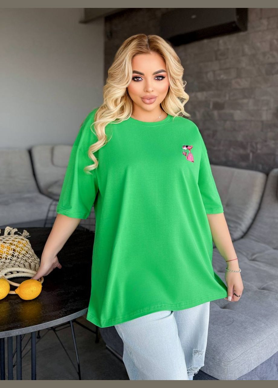 Футболка- туніка оверсайз з якісним накатом . Україна - (337508559)