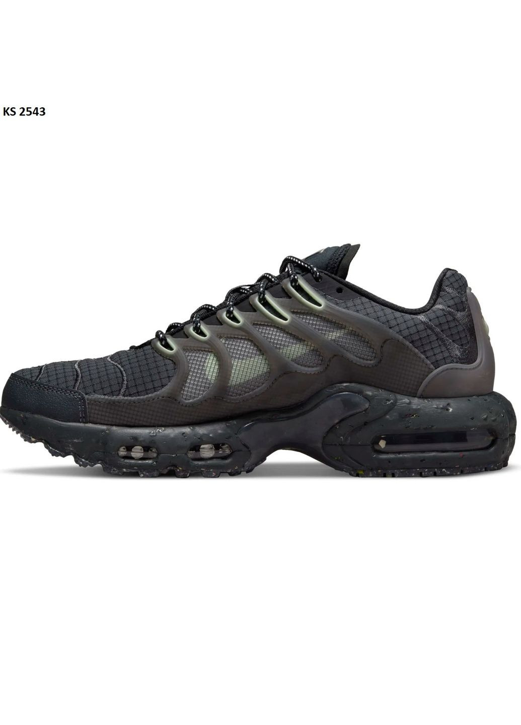 КРОСІВКИ ЖІНОЧІ NIKE AIR MAX TN TERRASCAPE PLUS BLACK BARELY VOLT НАЙК АІР МАКС ТН ПЛЮС No Brand чорні демісезони (369387522)