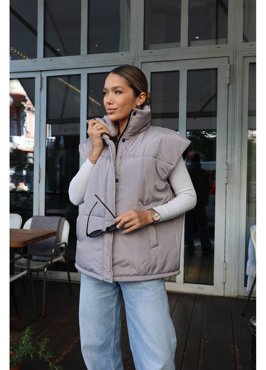 Женский утепленный жилет в стиле casual No Brand (366431405)