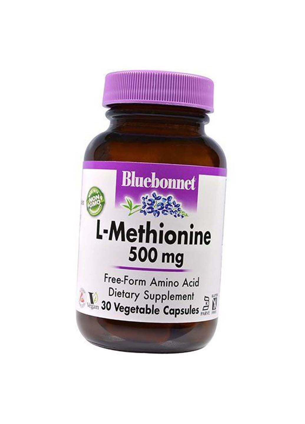 Л Метіонін L-Methionine 500 30 вегкапс Bluebonnet Nutrition (285794079)