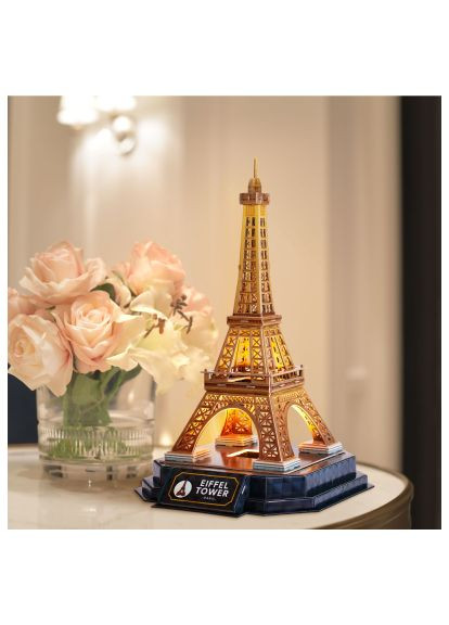 Пазл Cubic Fun Тривимірний пазл Night edition Ейфелева вежа із LED-підсвічуванням (L534h) CubicFun Тривимірний пазл Night edition Ейфелева вежа із LE (366066430)