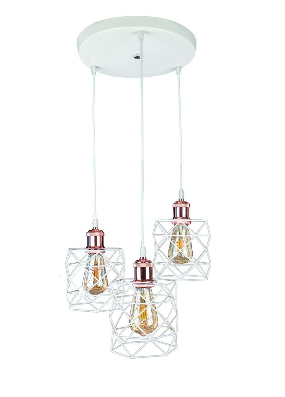 Подвесной светильник 756PR105F-3 WH+RG (300) (LVS2742) Levistella (323003363)