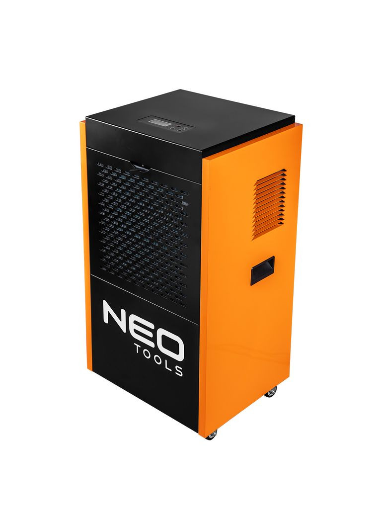 Осушитель воздуха промышленный, 1000Вт, 310м2, 500 м3/ч, 90л/сутки, непрерывный ливень, LCD дисплей, прогр.времени работы, IP22. Neo Tools (317171716)