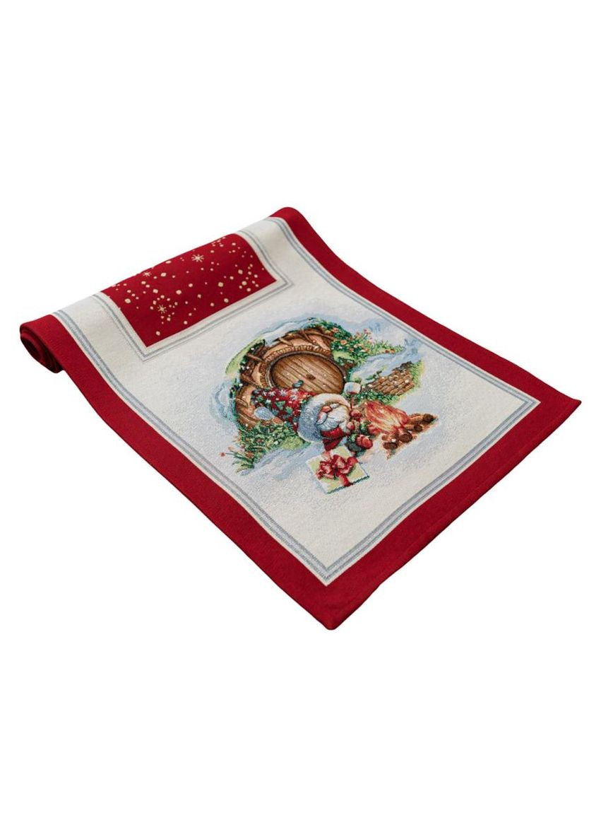 Ранер гобеленовый Рождественский костер для стола натуральная ткань стильный декор для праздников ProDobro (369378081)