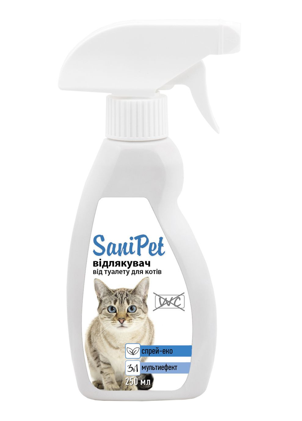 Спрей отпугиватель от мест не предназначенных для туалета SaniPet для кошек 250 мл (4823082405657) ProVET (279567153)
