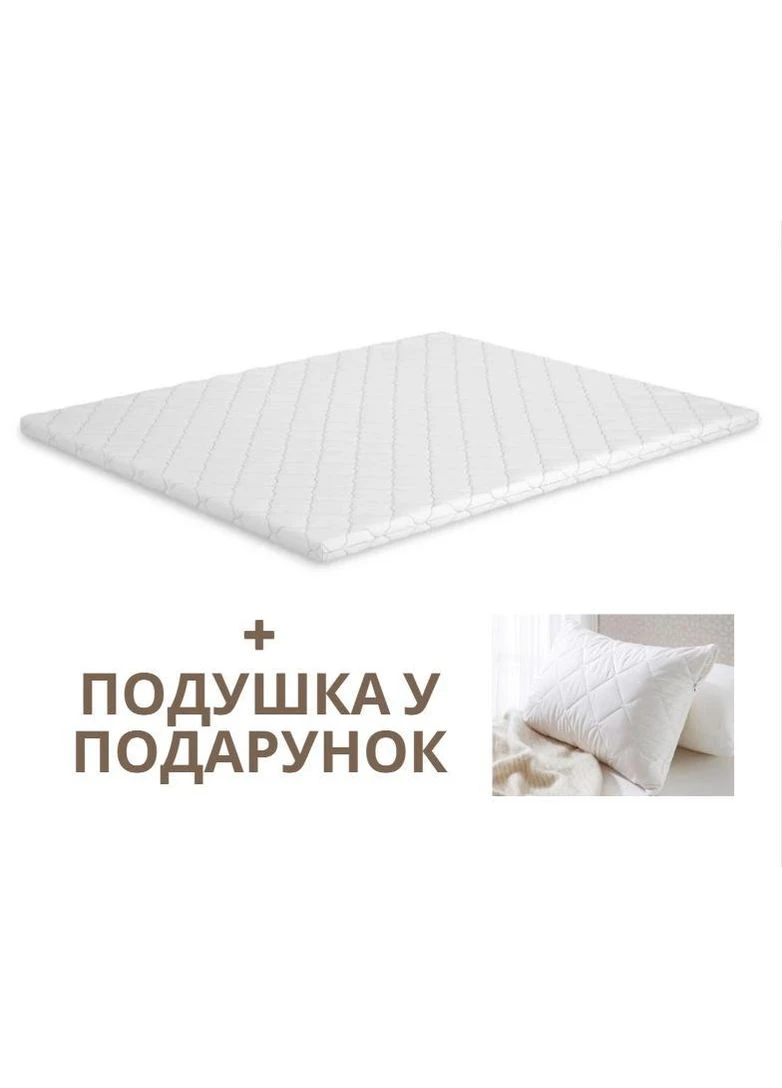 Ортопедический топпер Air тонкий 100*200см + в подарок подушка 50*70 Зручний сон (386522884)