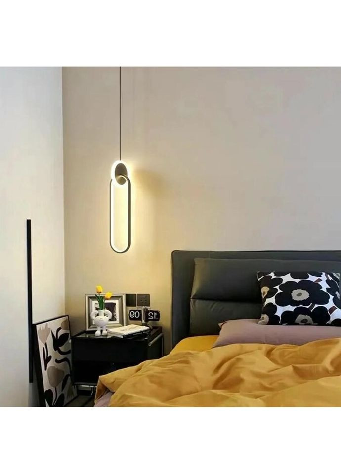 Люстра світлодіодна підвісна LED світильник для квартири на стелю ледве 26991 Чорний 40-150х10х10 см. Sunnysky (335975738)