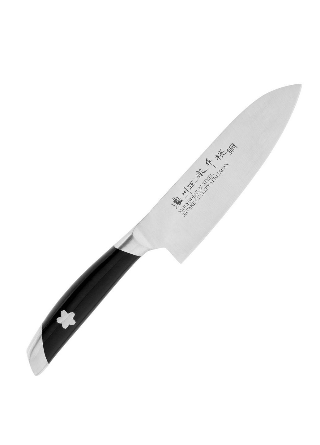 Кухонный нож Сантоку 15 см Satake чёрные,