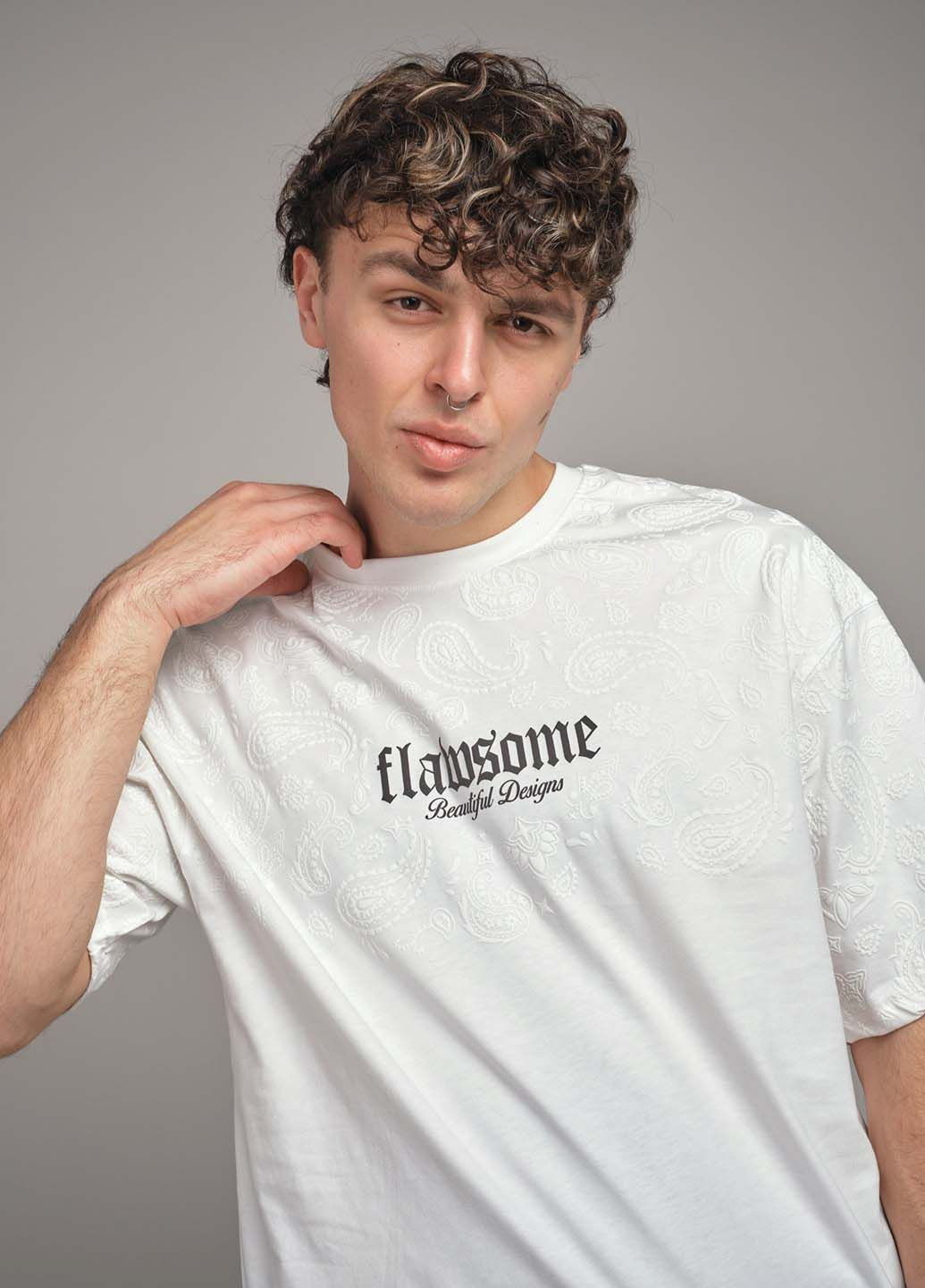 Біла футболка чоловіча Fashion