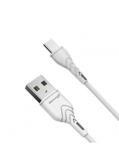 Дата кабель USB 2.0 AM to TypeC 1.0m White (PC-03W) Grand-X usb 2.0 am to type-c 1.0m white (268147466)